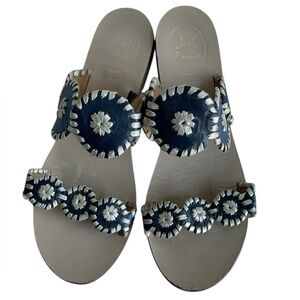 Jack Rogers Women's Sandals in Navy and Cream